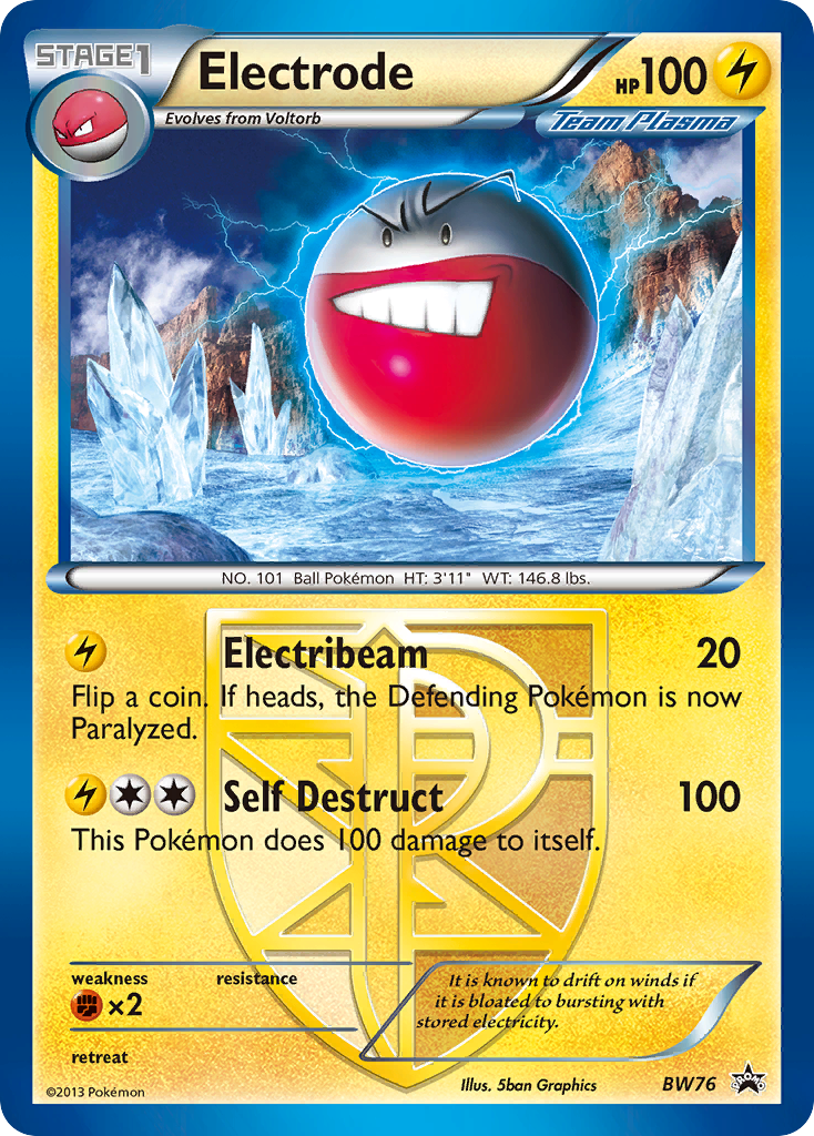 Electrode BW76/101 Promo | BW Black Star Promos | Pokemon Card