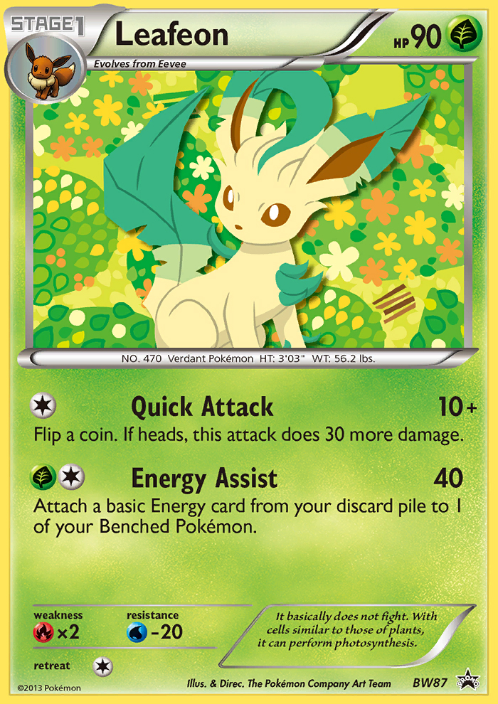 Leafeon BW87/101 Promo | BW Black Star Promos | Pokemon Card