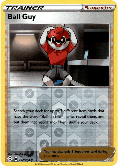 Ball Guy 57/72 Reverse Holo | Shining Fates | Pokemon Card