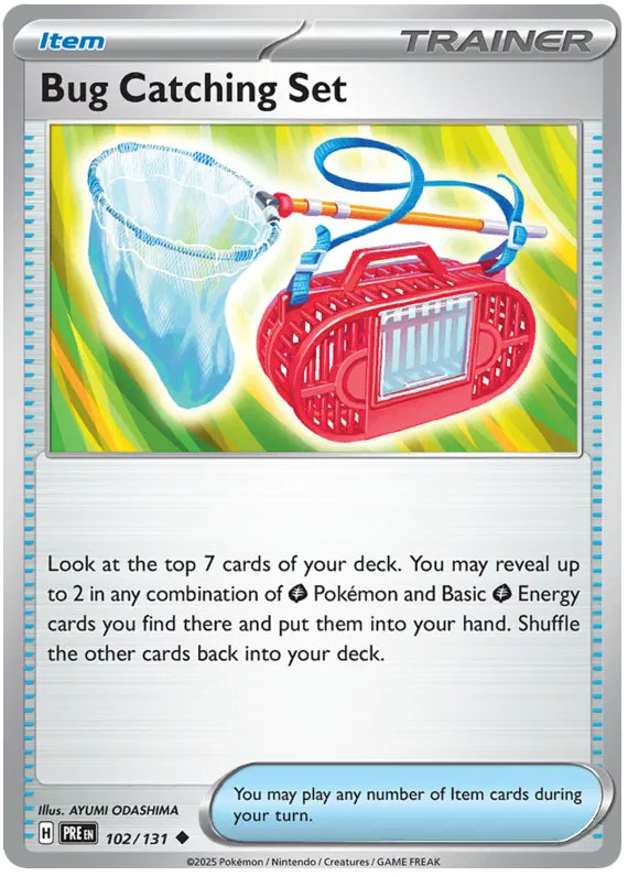 Bug Catching Set 102/131 Reverse Holo | Prismatic Evolutions | Pokemon Card