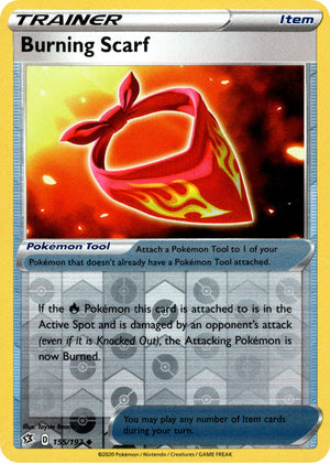Burning Scarf 155/192 Reverse Holo | Rebel Clash | Pokemon Card