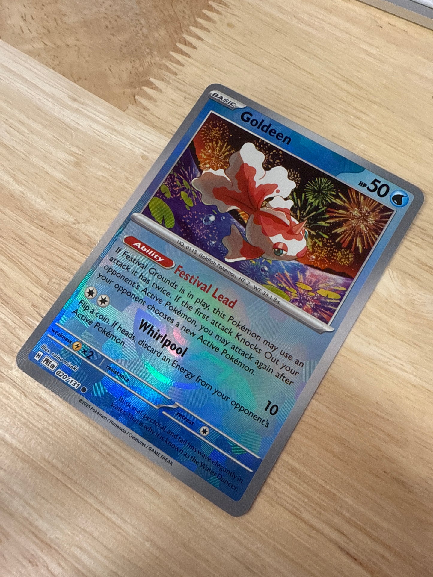 Goldeen 20/131 Pokeball Holo | Prismatic Evolutions | Pokemon Card