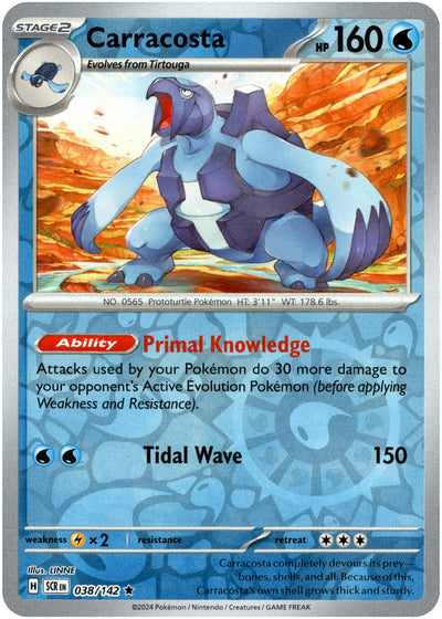 Carracosta 38/142 Reverse Holo | Stellar Crown | Pokemon Card