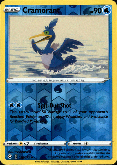 Cramorant 28/72 Reverse Holo | Shining Fates | Pokemon Card
