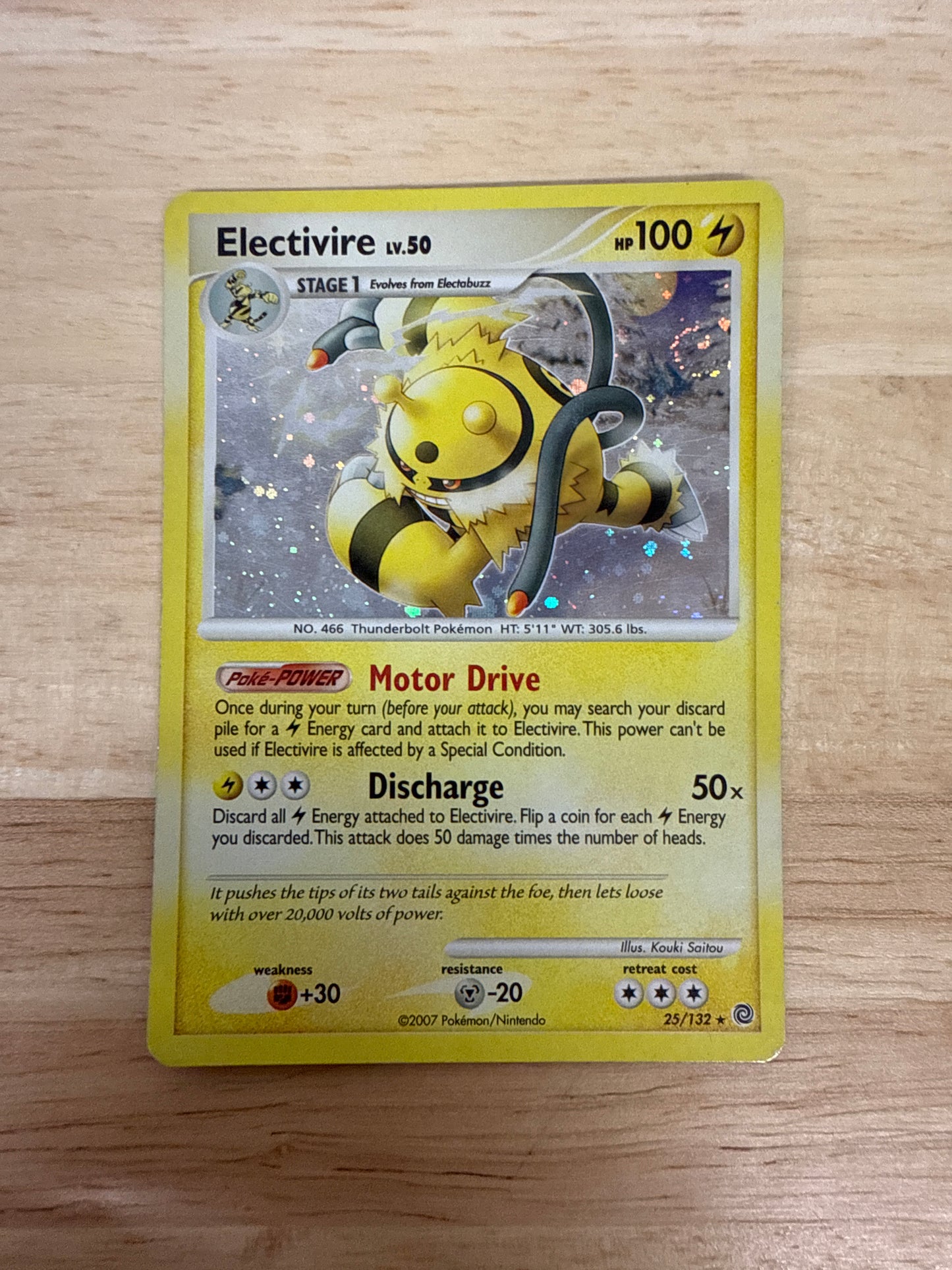 Electivire 25/132 Rare | Secret Wonders | Pokemon Card