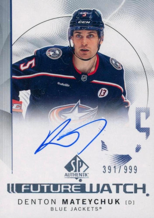 Denton Mateychuk #DM Columbus Blue Jackets | 2024-25 SP Authentic | NHL Trading Card