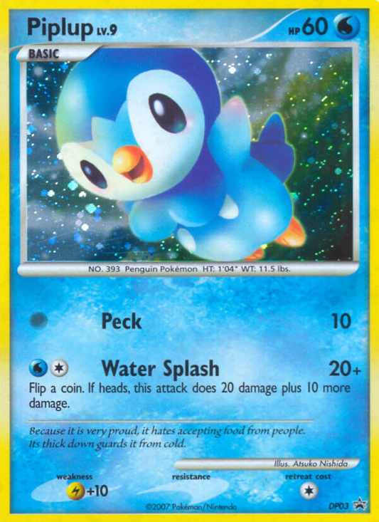 Piplup DP03/56 Promo | DP Black Star Promos | Pokemon Card