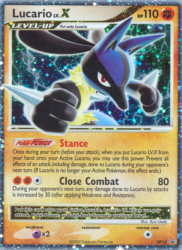 Lucario LV.X DP12/56 Promo | DP Black Star Promos | Pokemon Card
