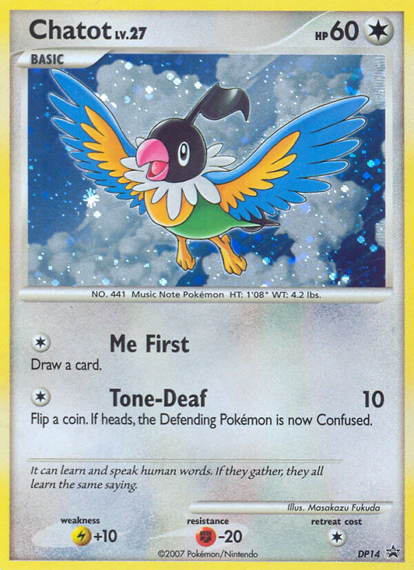 Chatot DP14/56 Promo | DP Black Star Promos | Pokemon Card