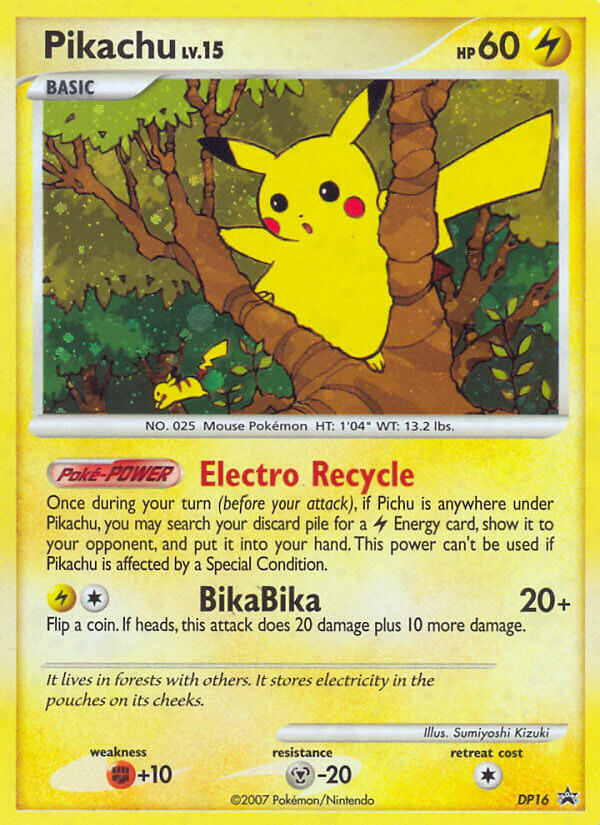 Pikachu DP16/56 Promo | DP Black Star Promos | Pokemon Card