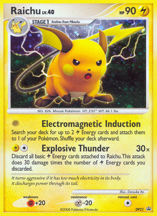 Raichu DP21/56 Promo | DP Black Star Promos | Pokemon Card