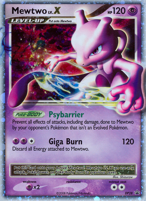 Mewtwo LV.X DP28/56 Promo | DP Black Star Promos | Pokemon Card