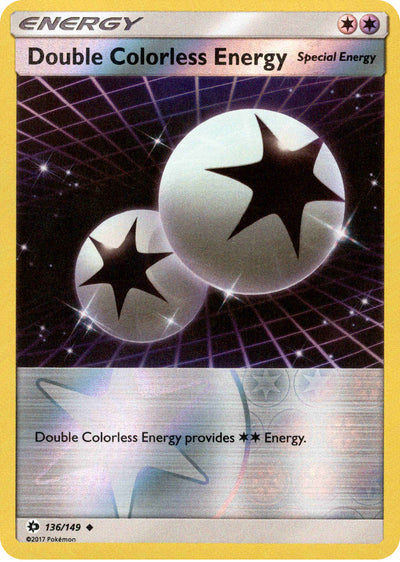 Double Colorless Energy 136/149 Reverse Holo | Sun & Moon | Pokemon Card