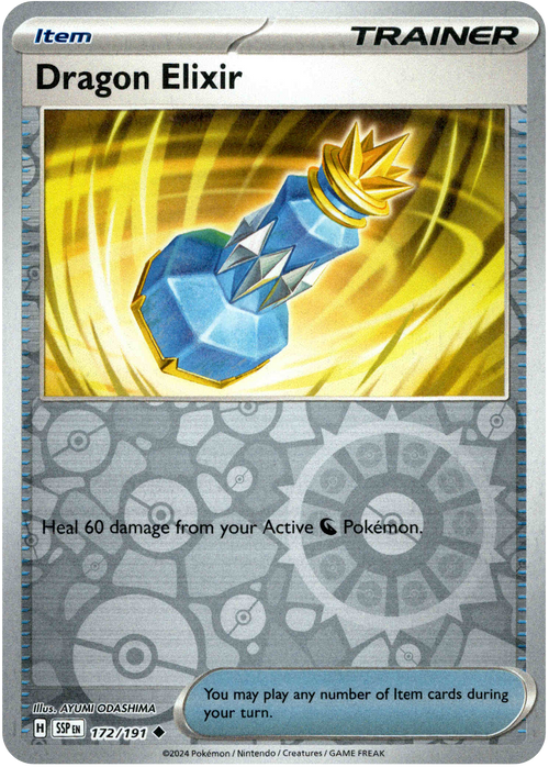 Dragon Elixir 172/191 Reverse Holo | Surging Sparks | Pokemon Card