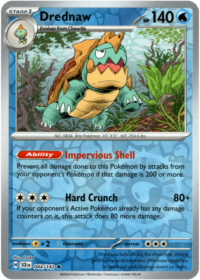 Drednaw 44/142 Reverse Holo | Stellar Crown | Pokemon Card