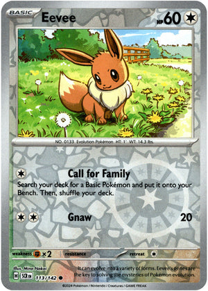 Eevee 113/142 Reverse Holo | Stellar Crown | Pokemon Card