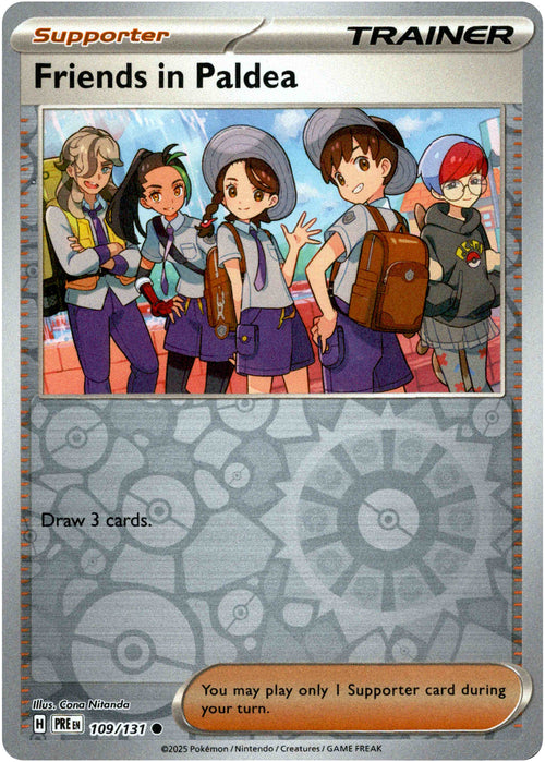 Friends in Paldea 109/131 Reverse Holo | Prismatic Evolutions | Pokemon Card