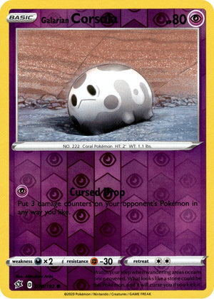 Galarian Corsola 78/192 Reverse Holo | Rebel Clash | Pokemon Card