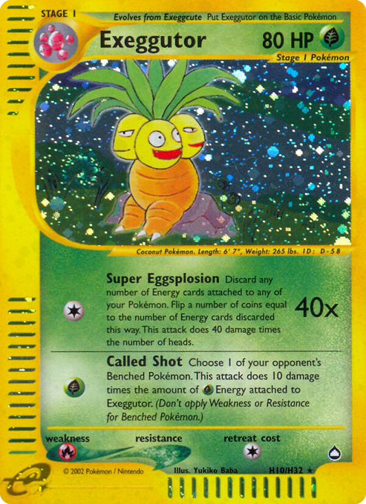 Exeggutor H10/147 Rare Holo | Aquapolis | Pokemon Card