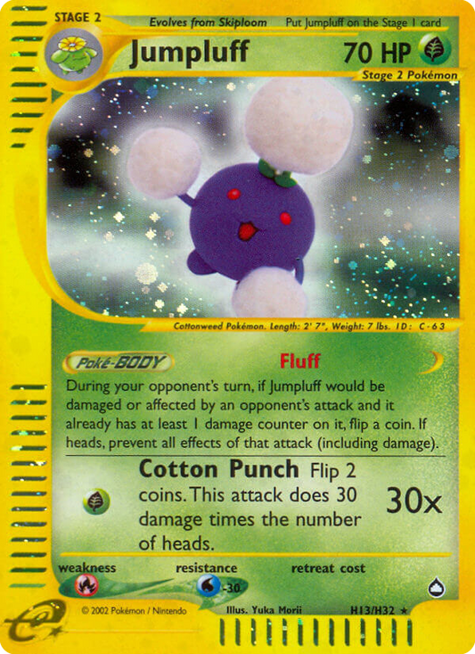 Jumpluff H13/147 Rare Holo | Aquapolis | Pokemon Card