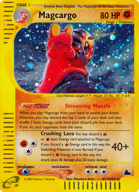 Magcargo H17/144 Rare Holo | Skyridge | Pokemon Card