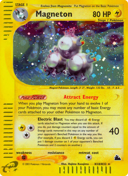 Magneton H18/144 Rare Holo | Skyridge | Pokemon Card