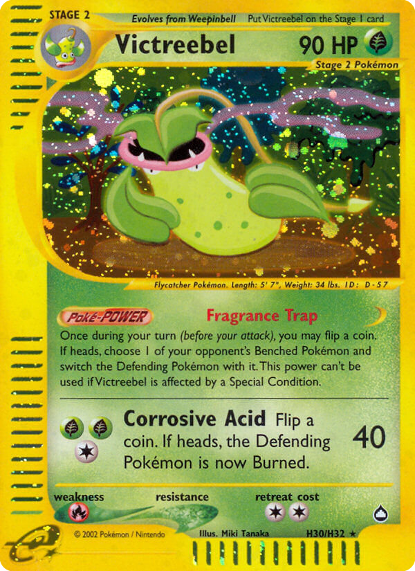 Victreebel H30/147 Rare Holo | Aquapolis | Pokemon Card