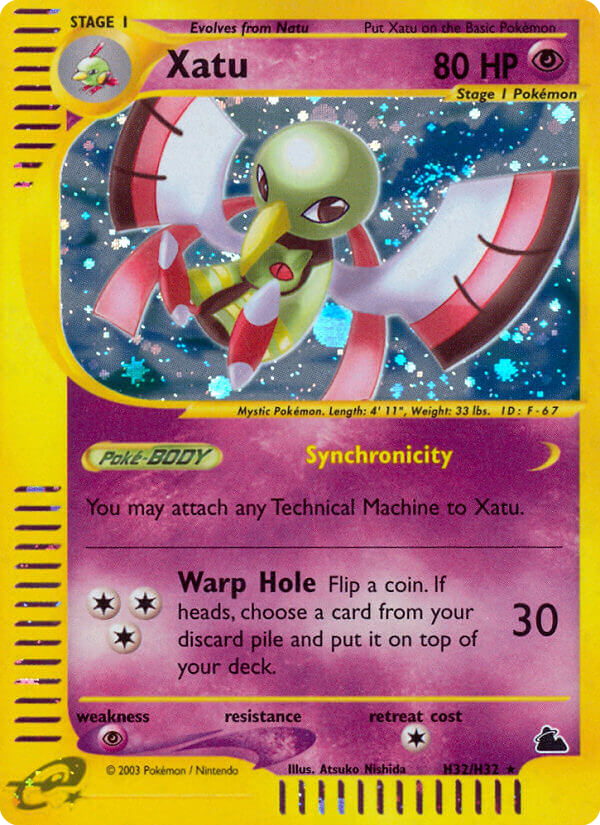 Xatu H32/144 Rare Holo | Skyridge | Pokemon Card