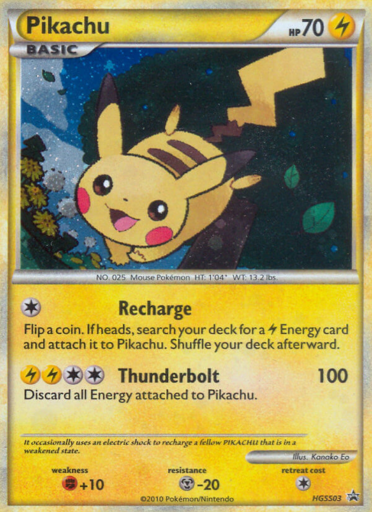 Pikachu HGSS03/25 Promo | HGSS Black Star Promos | Pokemon Card