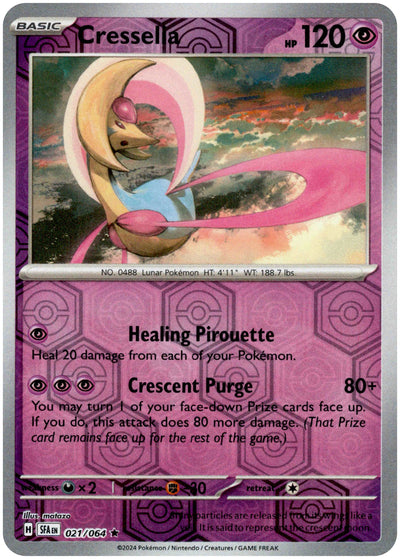 Cresselia 21/64 Reverse Holo | Shrouded Fable | Pokemon Card