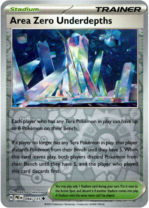 Area Zero Underdepths 94/131 Reverse Holo | Prismatic Evolutions | Pokemon Card