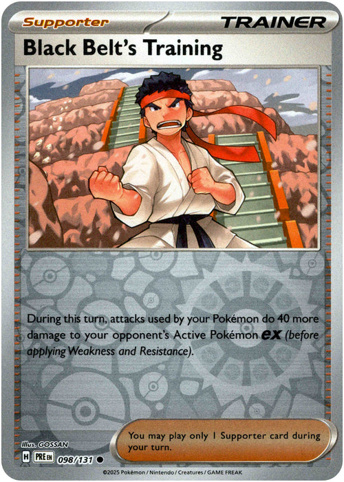 Black Belt's Training 98/131 Reverse Holo | Prismatic Evolutions | Pokemon Card