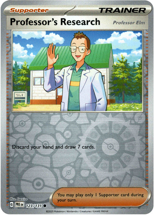 Professor's Research 123/131 Reverse Holo | Prismatic Evolutions | Pokemon Card