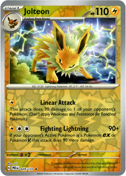 Jolteon 29/131 Reverse Holo | Prismatic Evolutions | Pokemon Card