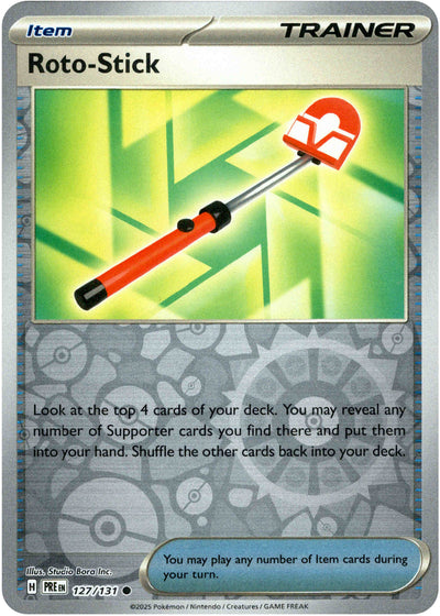 Roto-Stick 127/131 Reverse Holo | Prismatic Evolutions | Pokemon Card