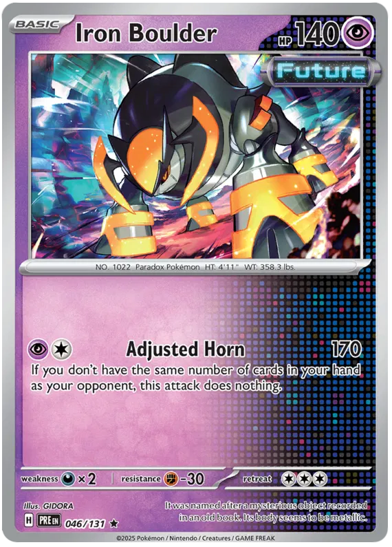 Iron Boulder 46/131 Reverse Holo | Prismatic Evolutions | Pokemon Card
