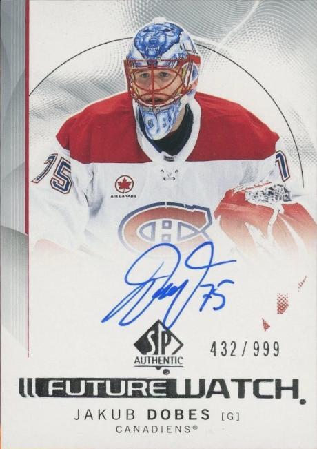 Jakub Dobes #JD Montreal Canadiens | 2024-25 SP Authentic | NHL Trading Card