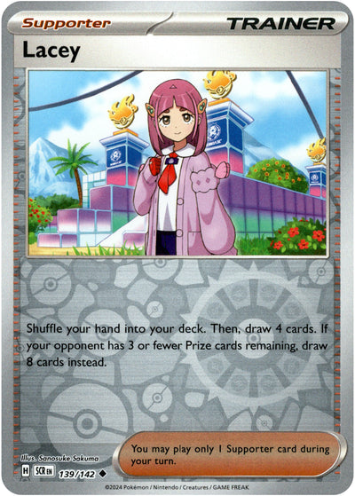 Lacey 139/142 Reverse Holo | Stellar Crown | Pokemon Card