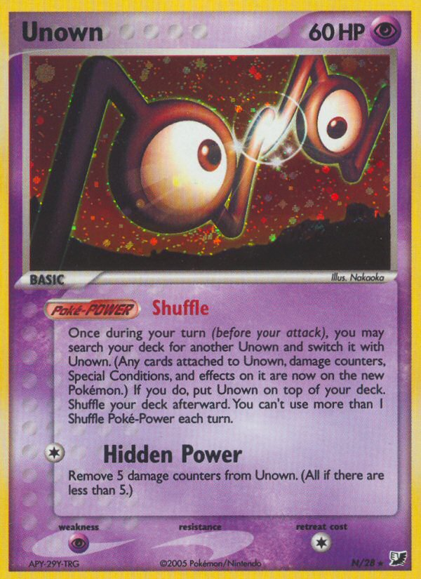 Unown N/115 Rare | Unseen Forces | Pokemon Card