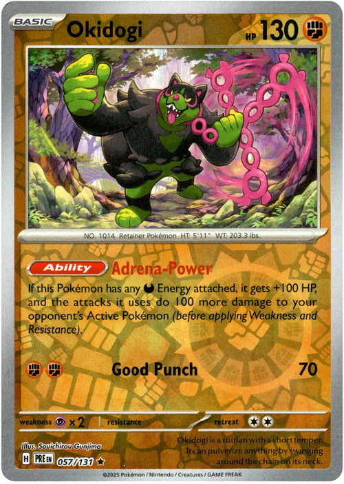 Okidogi 57/131 Reverse Holo | Prismatic Evolutions | Pokemon Card