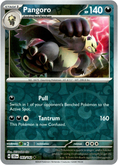 Pangoro 93/142 Reverse Holo | Stellar Crown | Pokemon Card