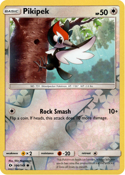 Pikipek 106/149 Reverse Holo | Sun & Moon | Pokemon Card