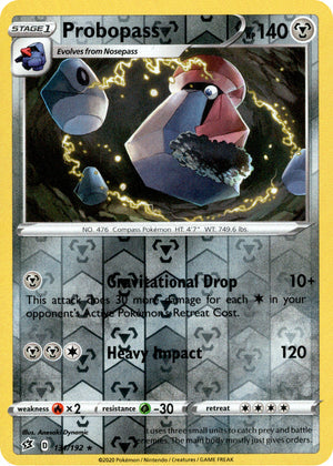 Probopass 131/192 Reverse Holo | Rebel Clash | Pokemon Card