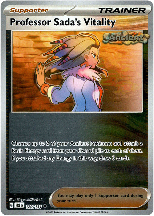 Professor Sada's Vitality 120/131 Reverse Holo | Prismatic Evolutions | Pokemon Card