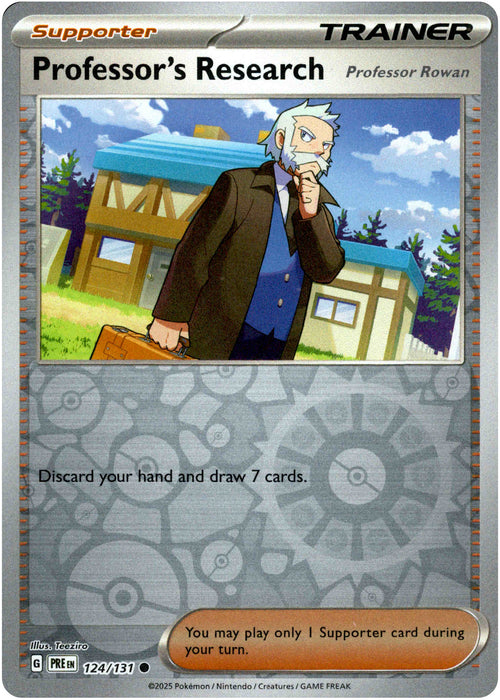 Professor's Research 124/131 Reverse Holo | Prismatic Evolutions | Pokemon Card