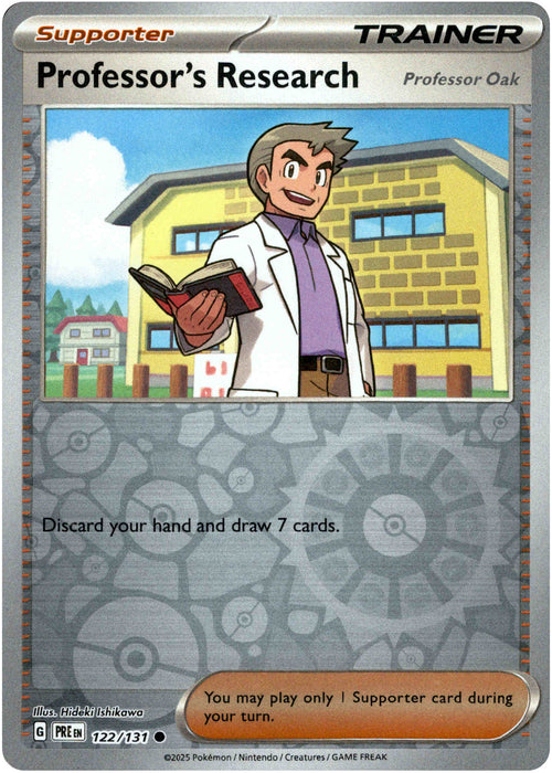 Professor's Research 122/131 Reverse Holo | Prismatic Evolutions | Pokemon Card