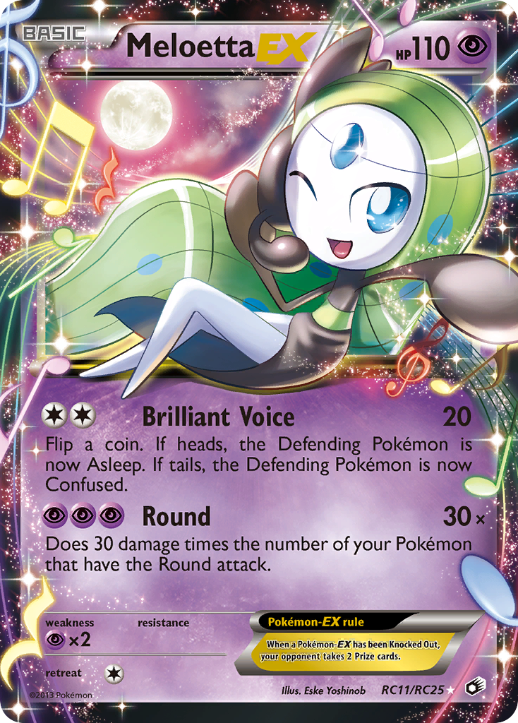 Meloetta-EX RC11/113 Rare | Legendary Treasures | Pokemon Card