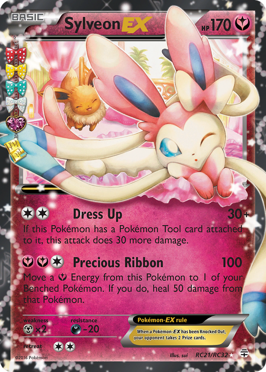 Sylveon-EX RC21/83 Rare Holo EX | Generations | Pokemon Card
