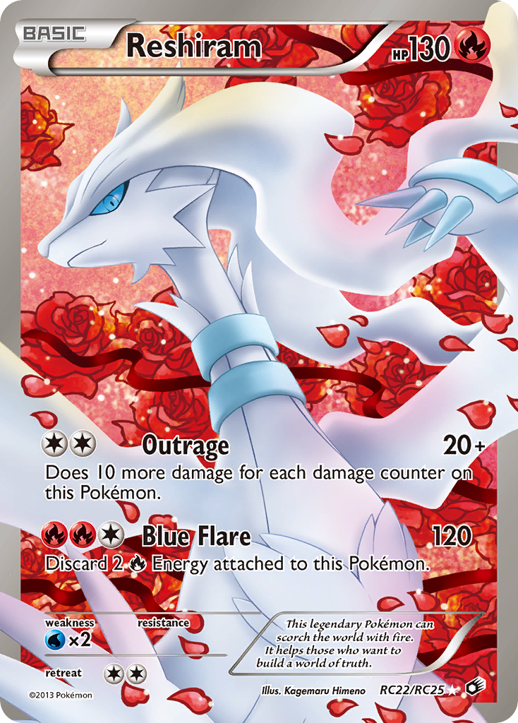 Reshiram RC22/113 Rare Ultra | Legendary Treasures | Pokemon Card