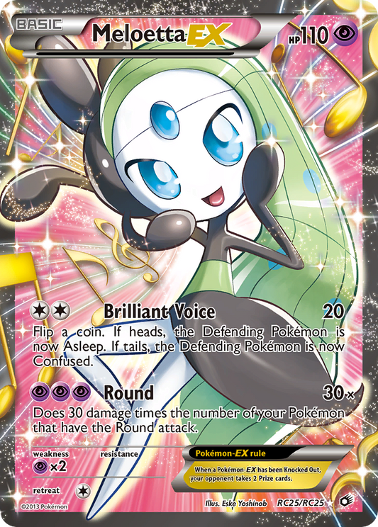 Meloetta-EX RC25/113 Rare Ultra | Legendary Treasures | Pokemon Card